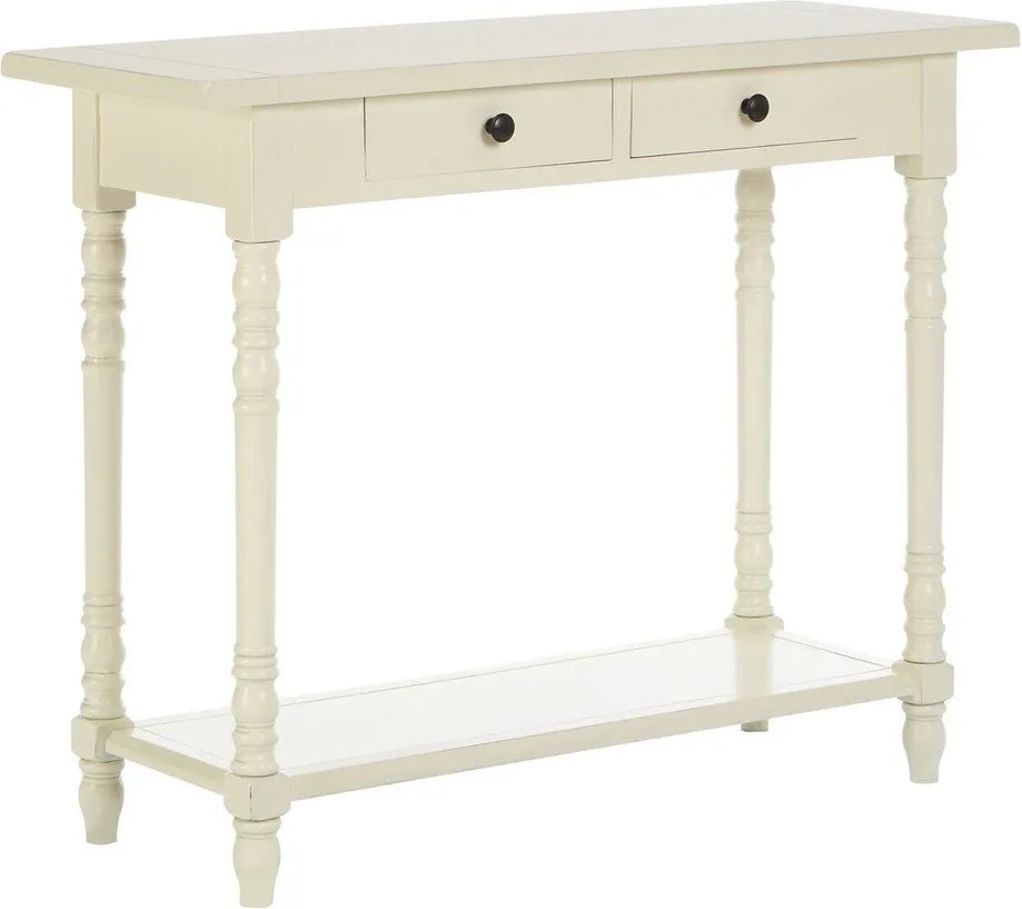 Конзолна маса от масивен бор в цвят слонова кост 35x96 cm Heritage – Premier Housewares