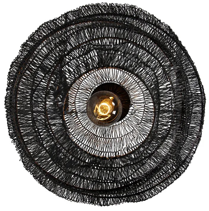 Ориенталски таванен аплик черен 45 см - Vadi