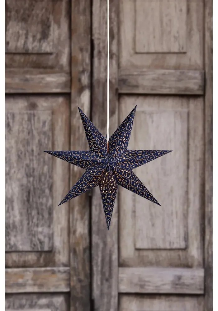 Тъмносиня висяща коледна светлинна украса Baroque – Markslöjd