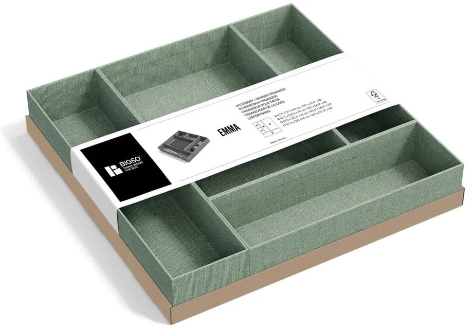 Картонени органайзери за шкаф 5 бр. Emma Paper Laminate – Bigso