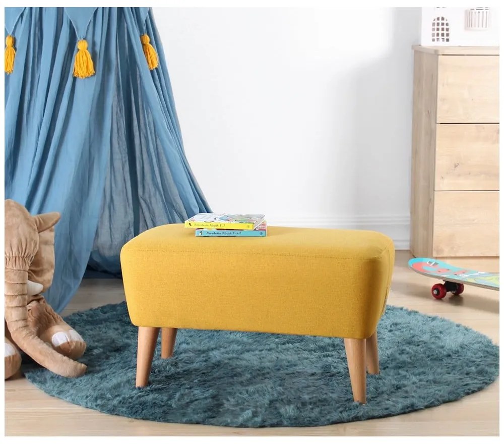 Жълт детски пуф Moouv – Artie