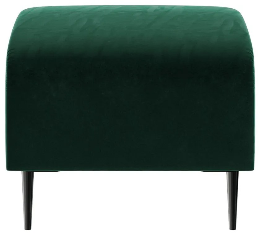 Тъмнозелено кадифено столче за крака Shel - Ghado