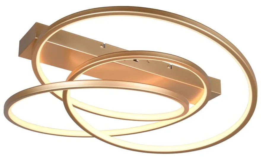 LED затъмняващо се осветително тяло за таван златно 49x64 cm Darvin – Trio