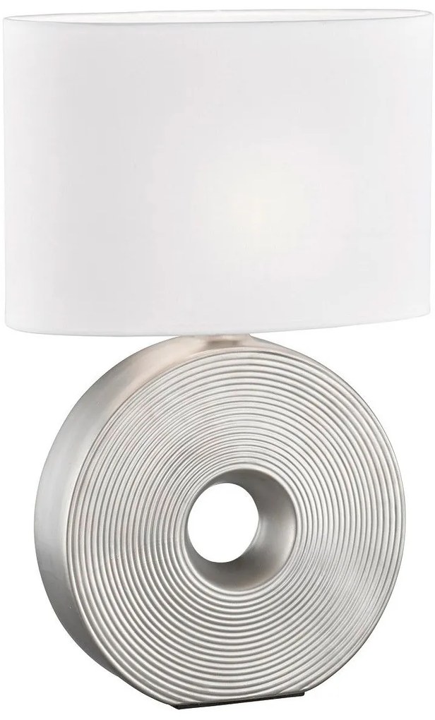 Настолна лампа F&amp;H Eye-34φ 17β 53ψ cm-White-Silver