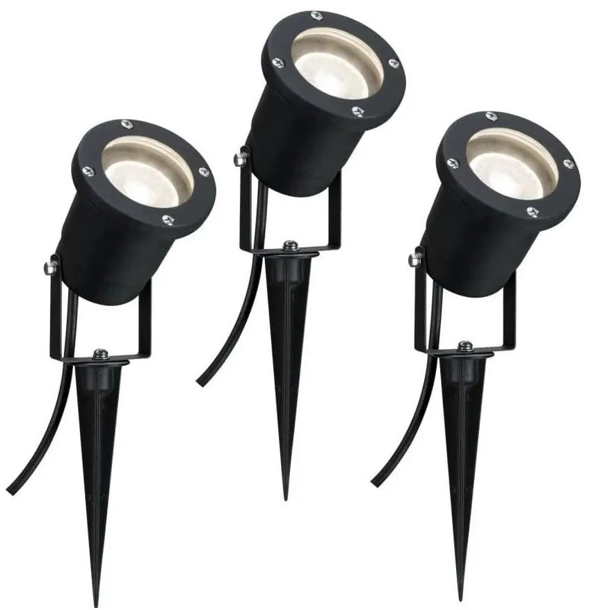 Paulmann 98897 - К-кт 3бр.LED GU10/3,5W IP65 екстериорни лампи 230V