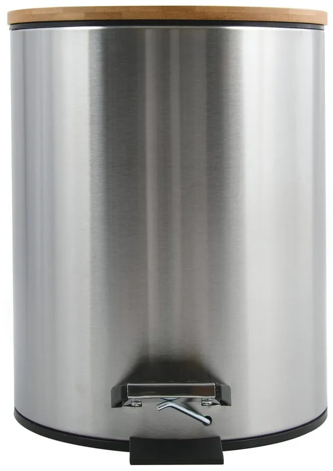 Стоманено кошче за боклук с педал в матово сребрист цвят 3 l Adonis – Spirella