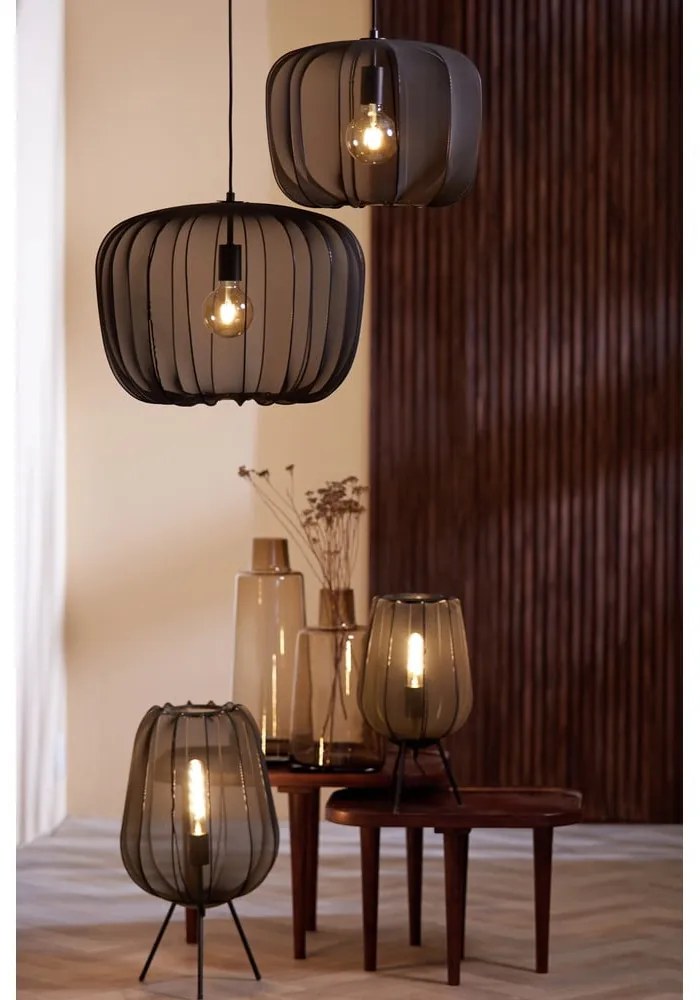 Черна лампа за таван ø 50 cm Plumeria - Light &amp; Living