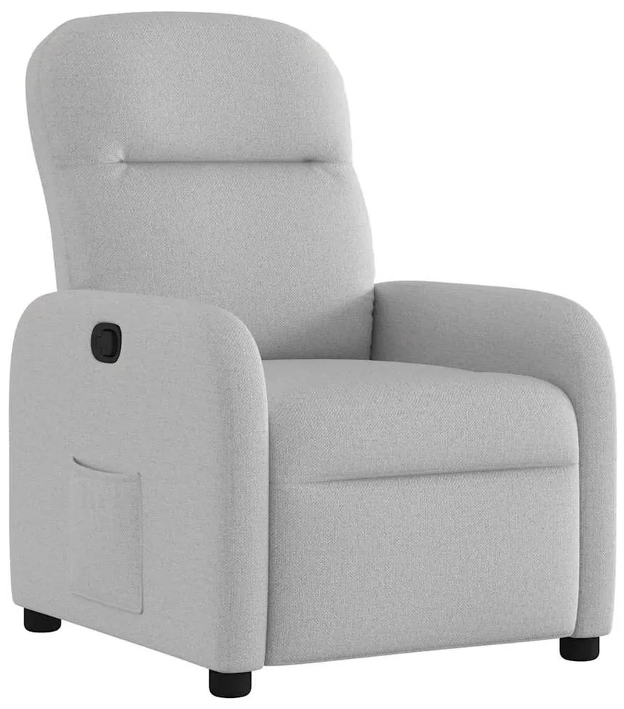4015531 vidaXL Recliner Chair Cloud Grey Fabric
