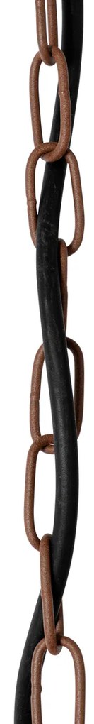 Модерна външна висяща лампа ръждиво кафява IP44 - Kansas