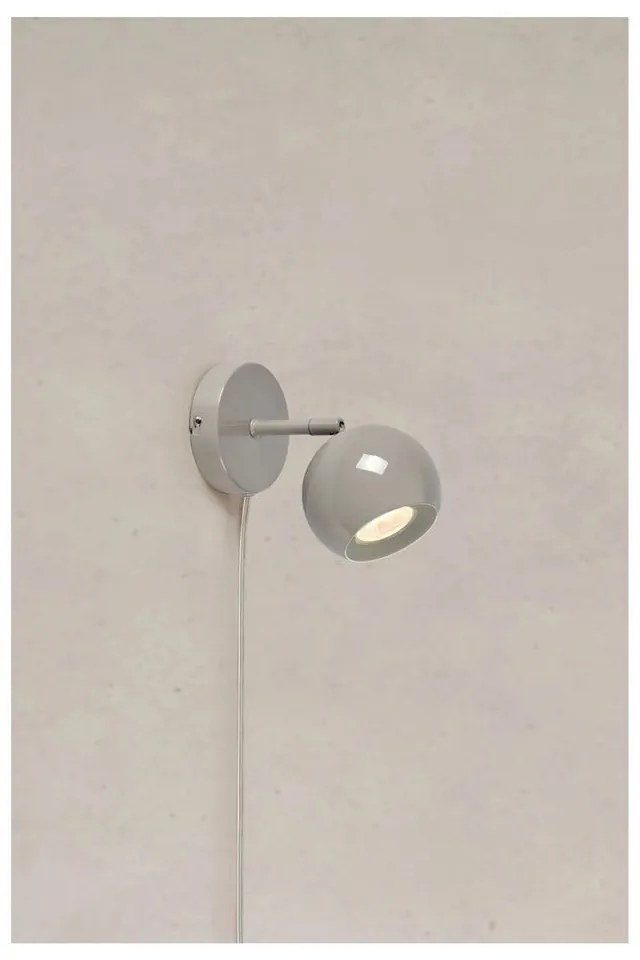 Сиво-бежова стенна лампа за контакт Pop – Markslöjd