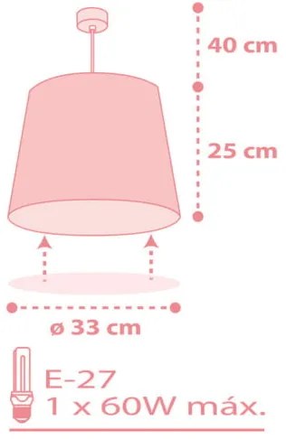 Таванна лампа Ango Starlight-Pink