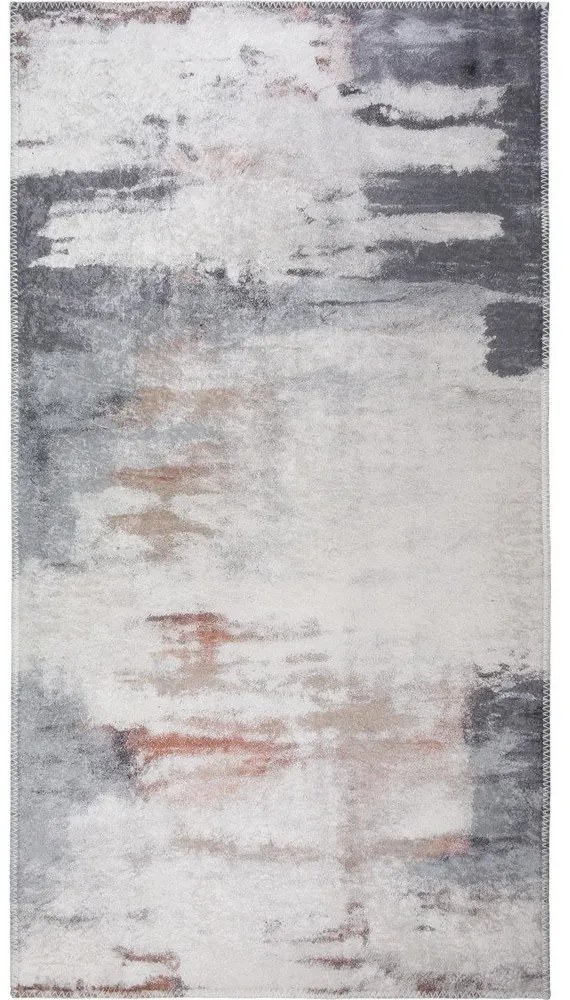 Пътека подходяща за пране в сиво и цвят слонова кост 80x200 cm Abstract Colors – Vitaus