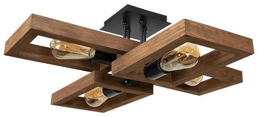 Плафон ТИЕРА, палисандър, 4xE27