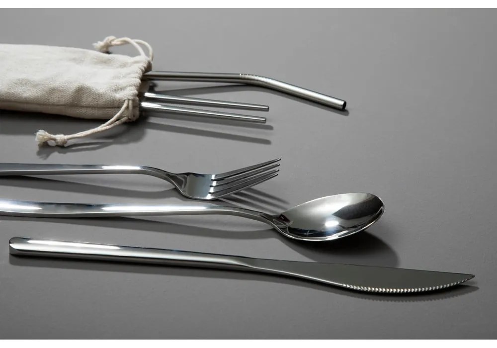 Прибори за хранене 6 бр. от неръждаема стомана в сребристо Mimo – Premier Housewares