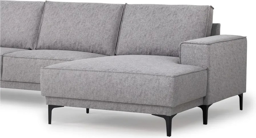 Светлосив ъглов диван (десен ъгъл) Copenhagen - Scandic