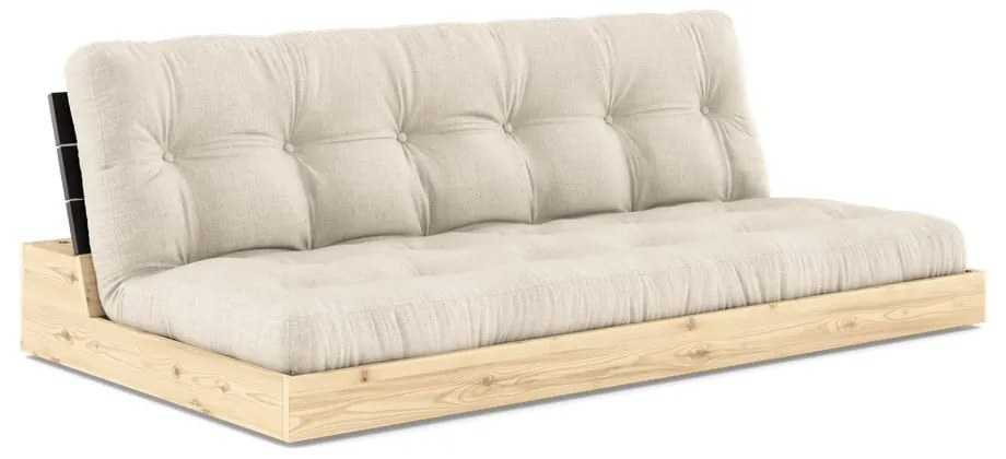 Сив/бежов разтегателен диван 196 cm Base – Karup Design