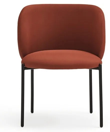 Червени тапицирани трапезни столове в комплект 2 бр. Mogi – Teulat