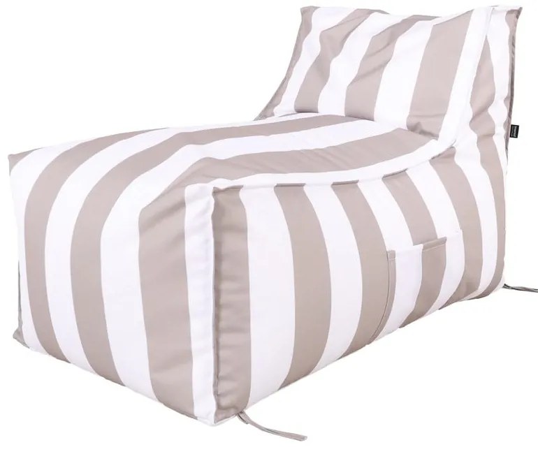 Градински чувал за сядане в бял и сив цвят – Bonami Essentials