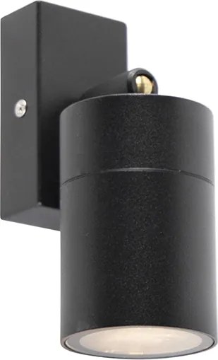 Интелигентна външна стенна лампа черна IP44 вкл. WiFi GU10 - Solo