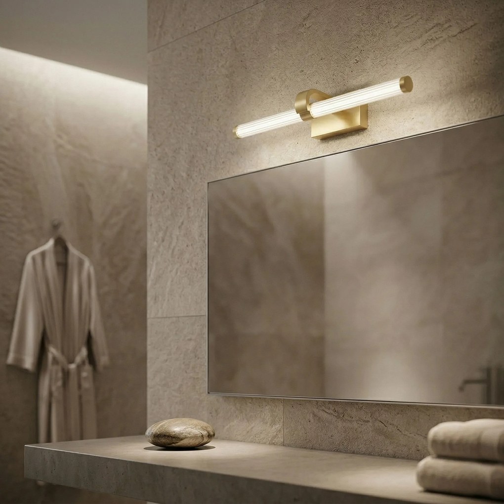 LED аплик за баня APP1885-1W 40cm BRUSH GOLD