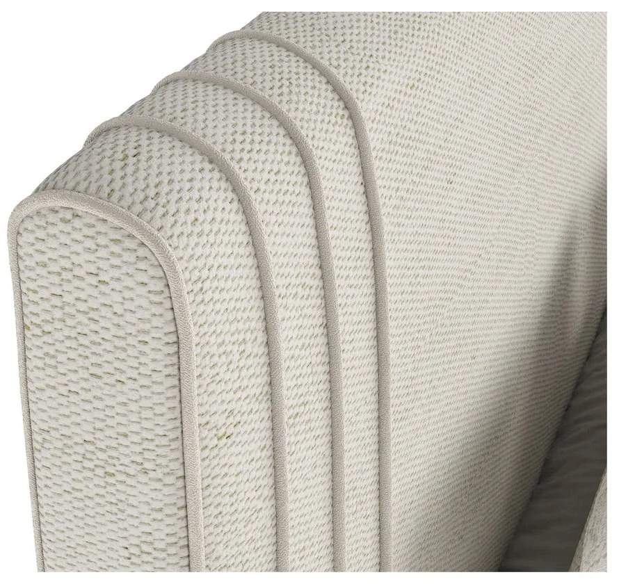 Бежово тапицирано двойно легло с място за съхранение 160x200 cm Musca – Maison de Rêve