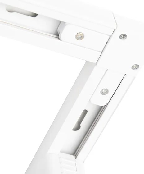 Модерна релсова система с 5 прожектори 1-фазен бяла - Jeany