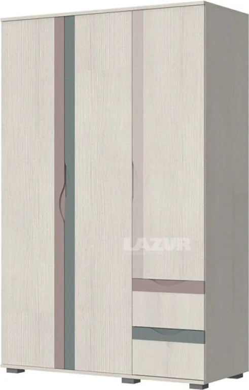 Трикрилен гардероб Хепи