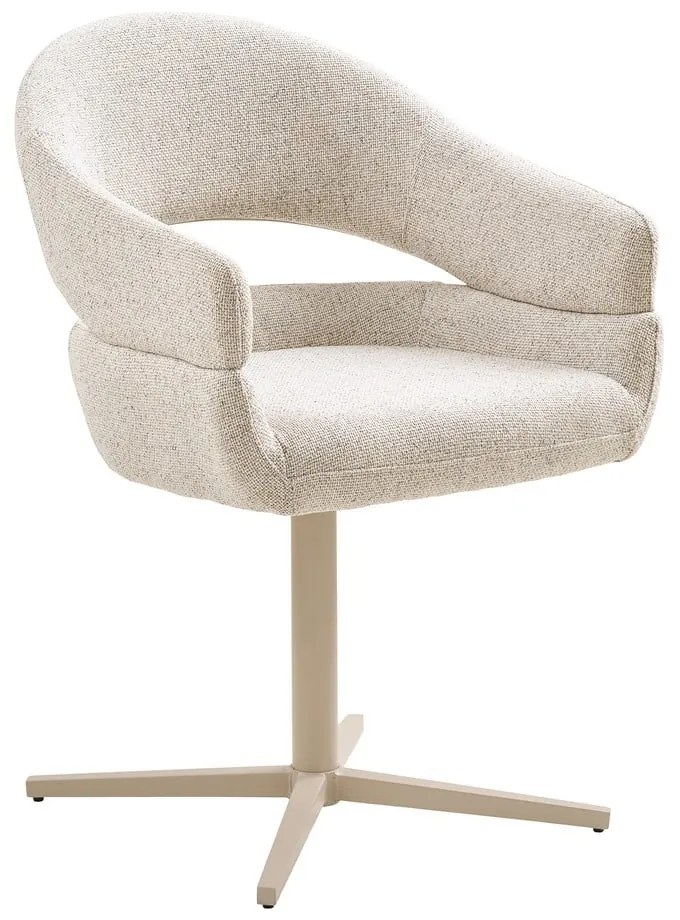 Кремави тапицирани трапезни столове в комплект с подлакътници 2 бр. Dover – House Nordic