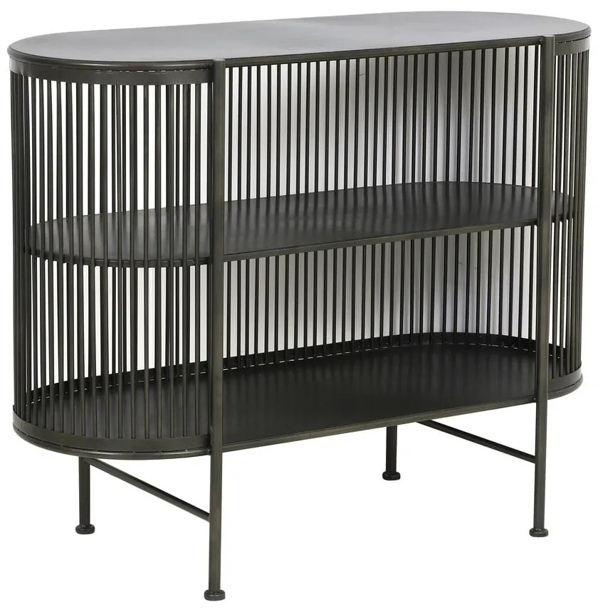 Черен метален скрин 100x80 cm Yinthe - Light &amp; Living