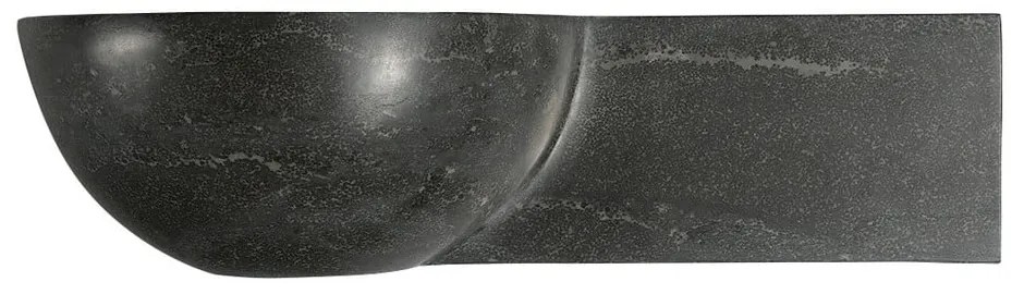 Черен каменен малък умивалник 40x23 cm Blok – Sapho