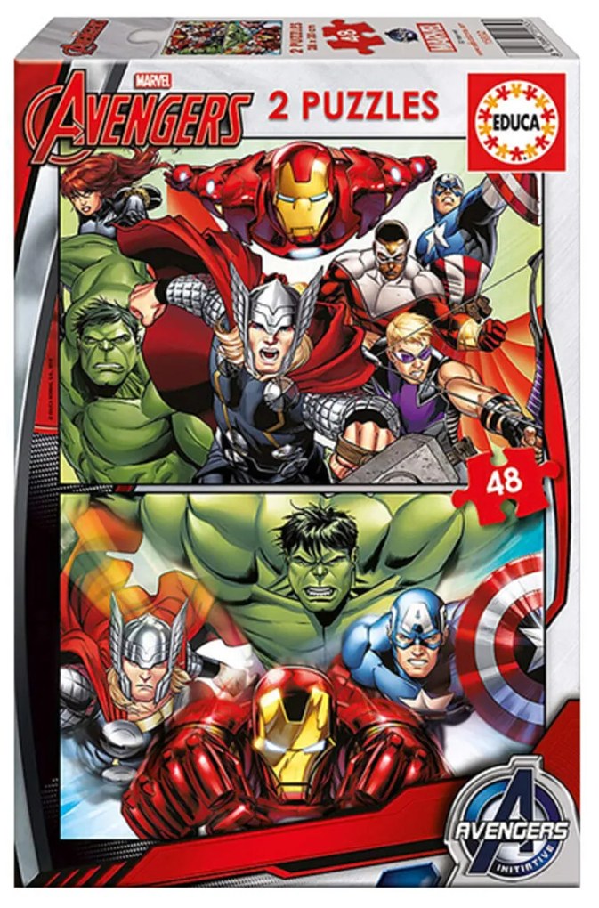 Детски Пъзел Marvel Avengers Educa (2 x 48 pcs)