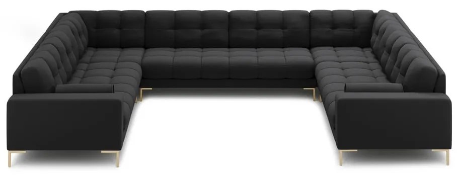 Тъмносив ъглов диван ("U" форма) Bali – Cosmopolitan Design