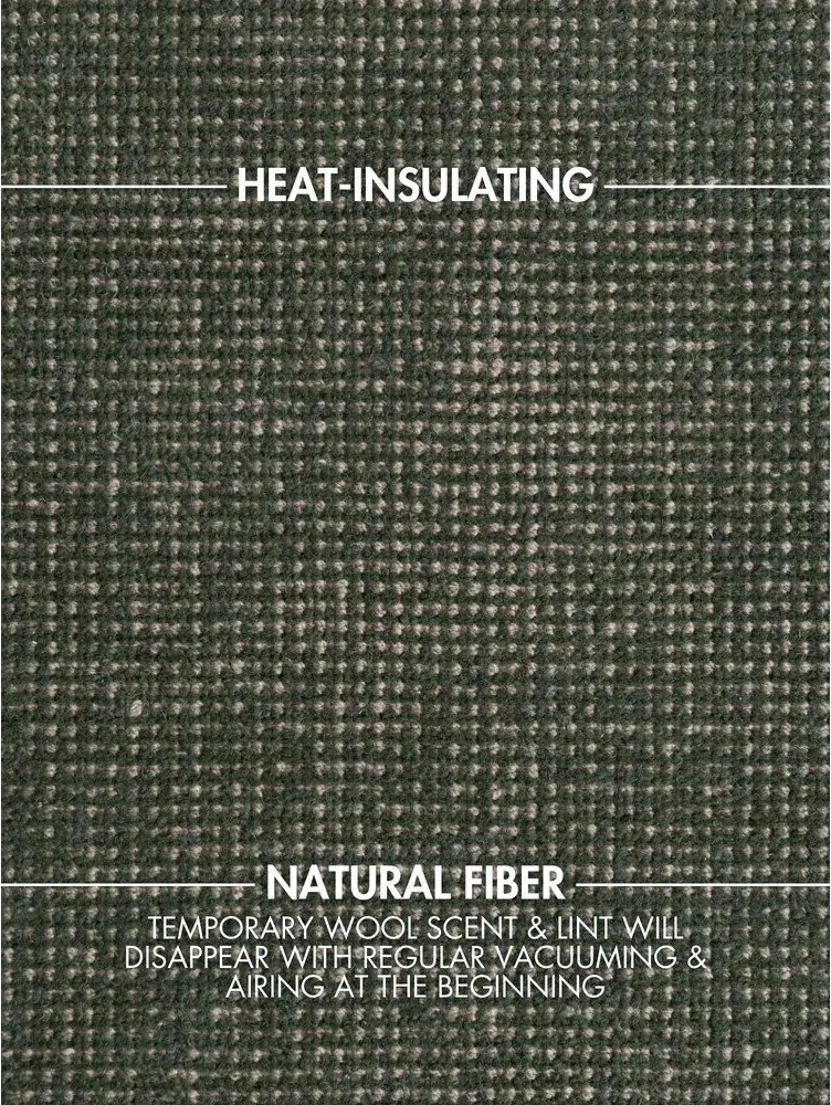 Тъмнозелен ръчно изработен вълнен килим 200x300 cm Greenwich – Ted Baker