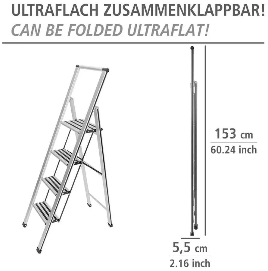 Сгъваеми стъпала Стълба, височина 153 cm - Wenko