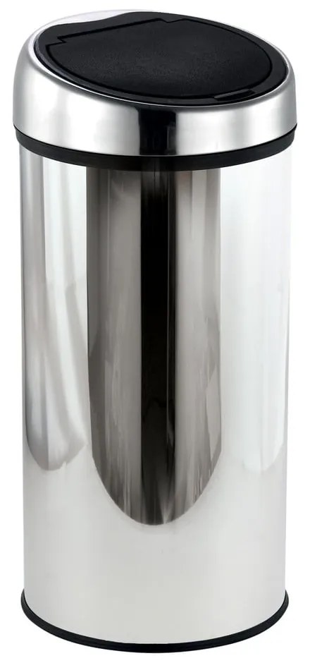 Стоманено кошче за боклук отваряне с докосване в блестящо сребрист цвят 30 l – MSV