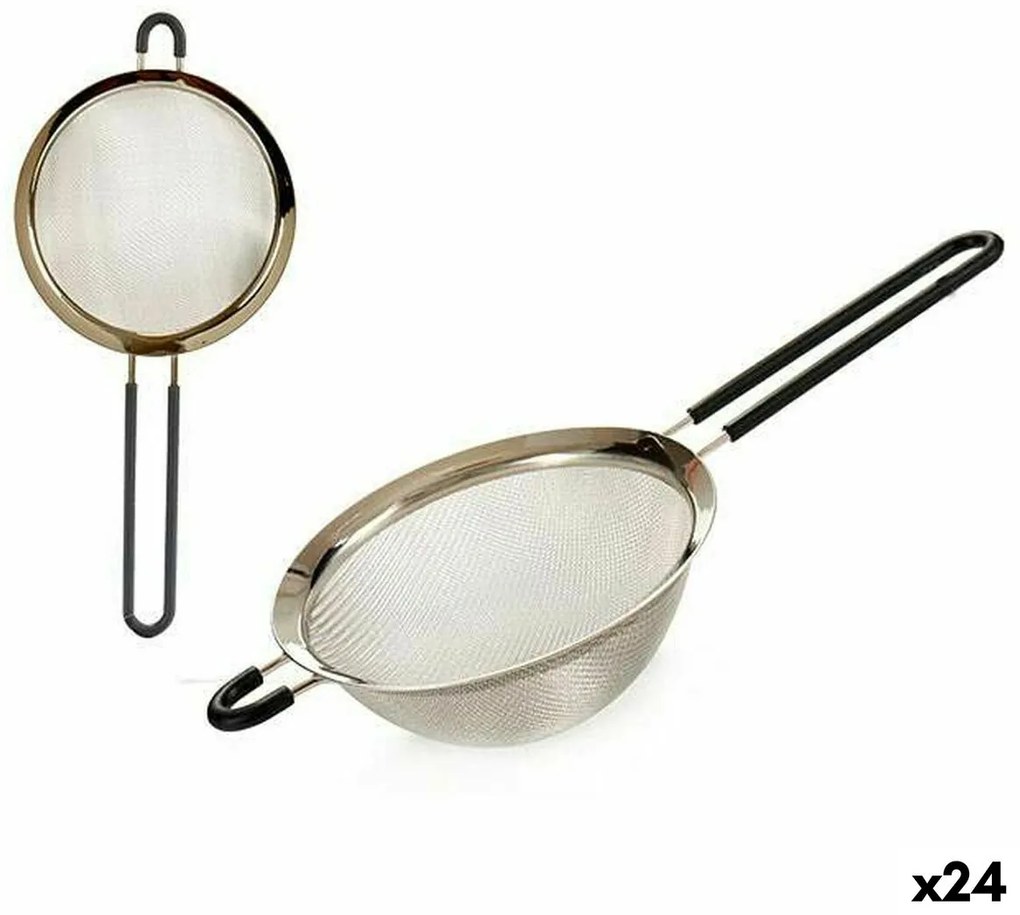 Цедка Ø 14 cm Неръждаема стомана Силикон (24 броя)