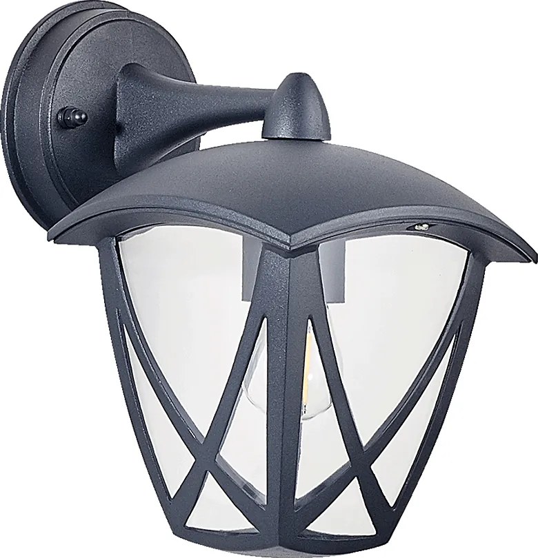 Градински аплик SPLIT, черен, 1xE27