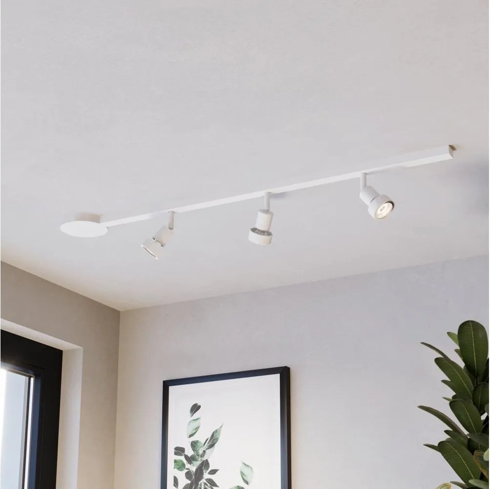 Eglo 901668 - Точково осветително тяло EASYT SET комплект от 3 спота 3xGU10/10W/230V бяло