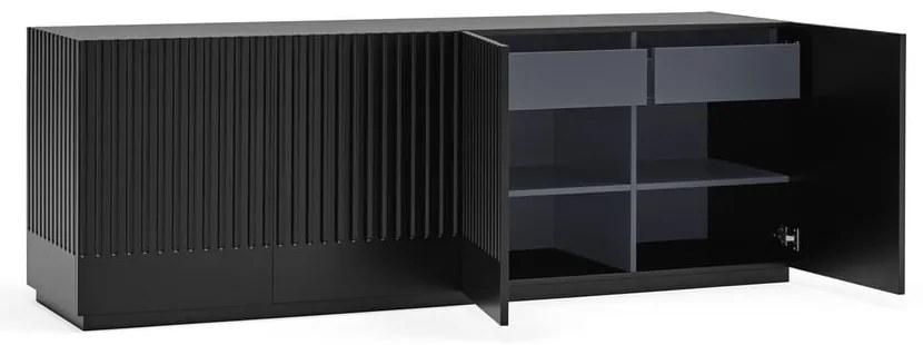 Черен скрин , ширина 200 cm Doric - Teulat