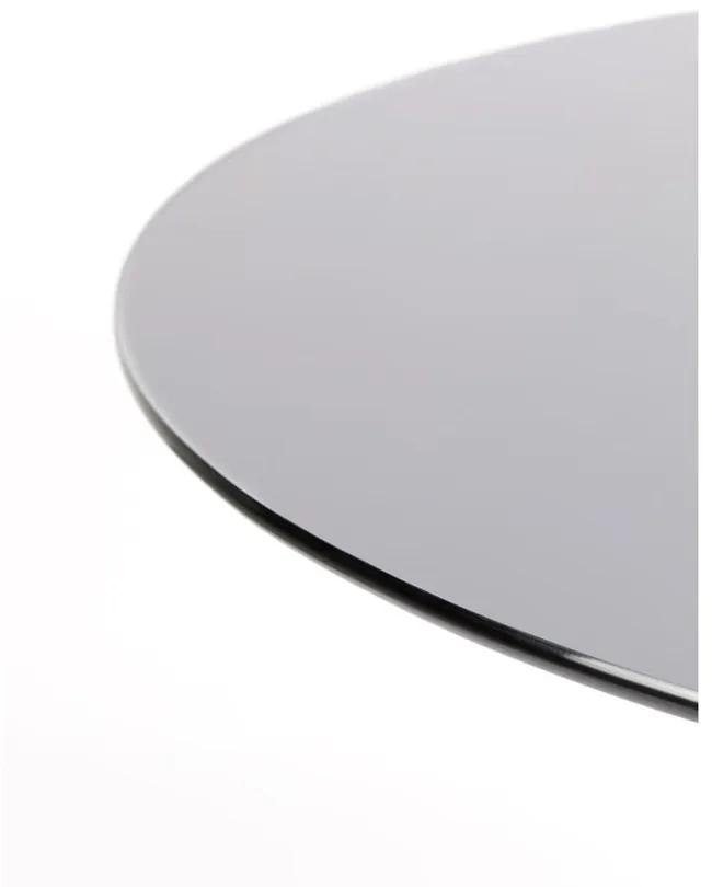 Кръгла маса за хранене със стъклен плот ø 104 cm Floris - White Label