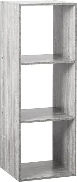 Рафт 5five Mix'n Modul, 3 отделения, MDF, 35x32x101 cm - Сив