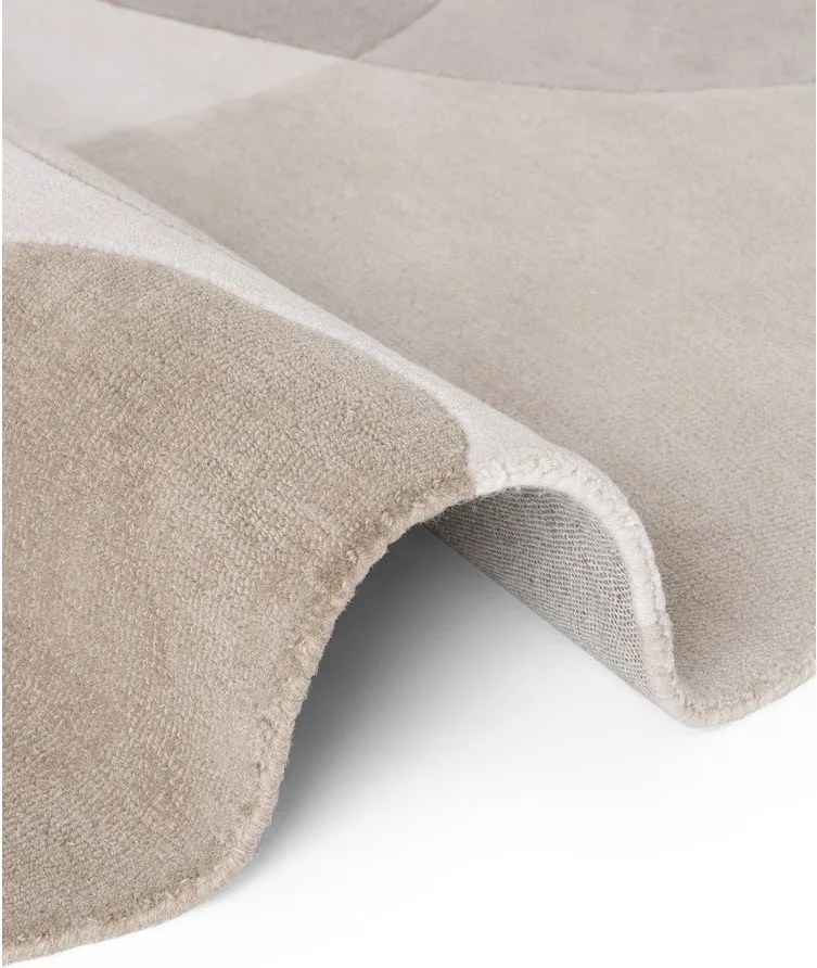 Бежов ръчно изработен вълнен кръгъл килим ø 200 cm Hackney Clarissa – Ted Baker