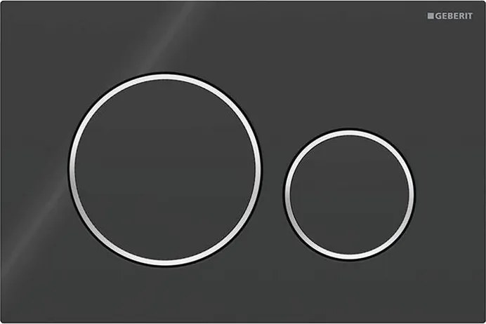 Geberit 115.882.KM.1 - Бутон за промиване Sigma20 24,6x16,4 см черен