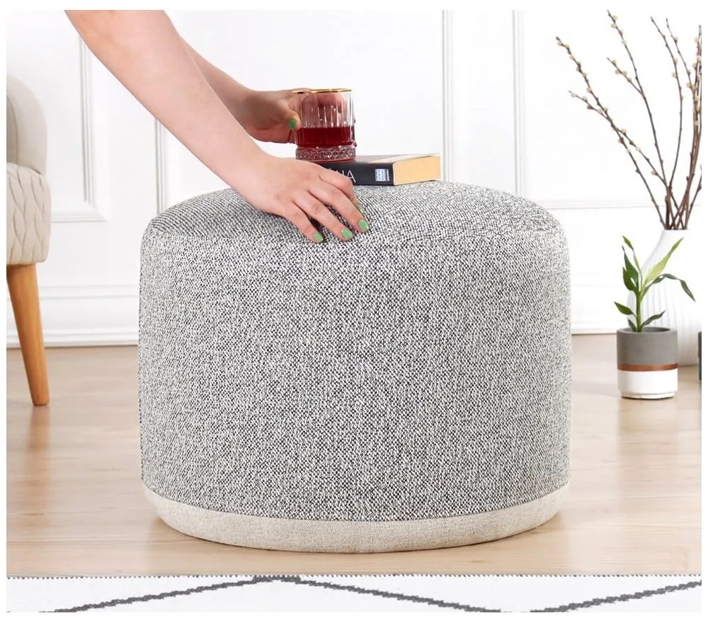 Светлосива табуретка Cedre – Artie