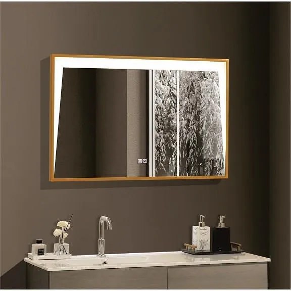 LED огледало за баня с нагревател, 90x60см, Inter Ceramic, ICL 1820