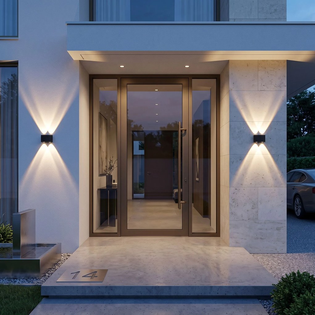 Фасадна лампа Аплик LED JNH039-4G Black