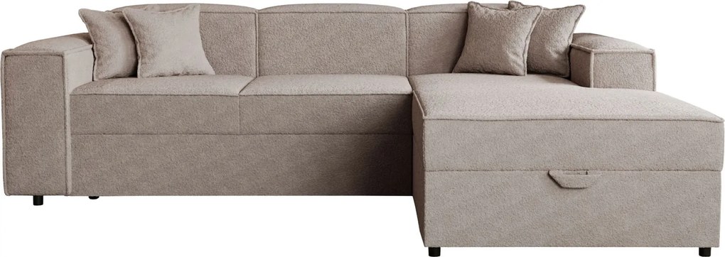 Ъглов диван Santos-Сребристо сив десен