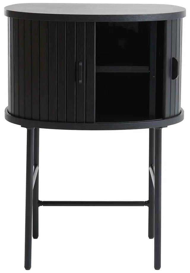 Черно нощно шкафче Nola – Unique Furniture