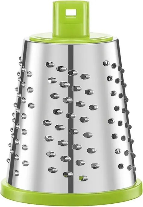 Ръчно ренде с 3 сменяеми приставки Kinghoff KH 1960, Неръждаема стомана, Бял/Зелен