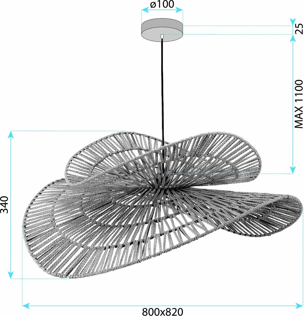 Пендел BOHO APP1738-1CP 80CM